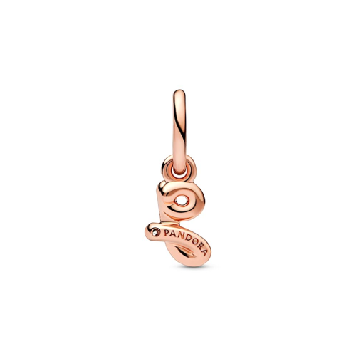 Charm Femme PANDORA  PENDANT ALPHABET LETTRE G Doré Rose 14 Carats 
