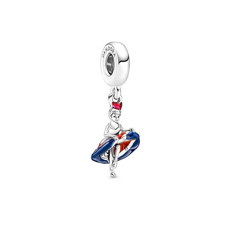 Charm femme pandora pendant danseuse de french cancan argent 925/1000 - charms - edora