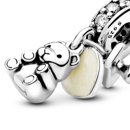 Charm femme pandora pendant bébé ours argent 925/1000 – charms