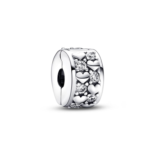 Charm Femme PANDORA CLIP SCINTILLANT CŒURS DE L'INFINI Argent 925/1000