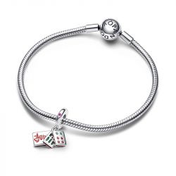 Charm femme pandora pendant triple mahjong argent 925/1000 - charms - edora - 2