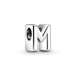 Charm femme pandora alphabet lettre m argent 925/1000 - charms - edora - 0
