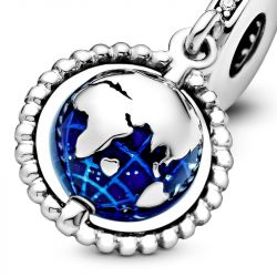 Charm femme pandora pendant globe pivotant argent 925/1000 - charms - edora - 3