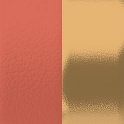 Cuir manchette 25mm les georgettes pamplemousse golden hour - accessoires-les-georgettes - edora - 1