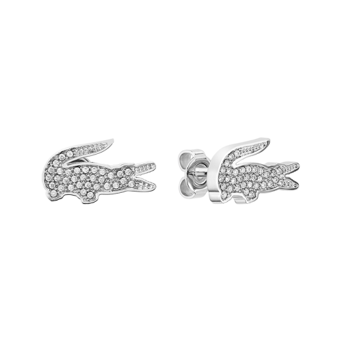 Boucles d'Oreilles Puces Femme LACOSTE Acier Argenté