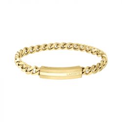 Bracelet chaîne homme lacoste acier doré - bracelets-homme - edora - 0