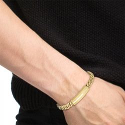  bracelet femme, homme, or & argent : jonc, gourmette, manchette - edora - bracelets-homme - edora - 2