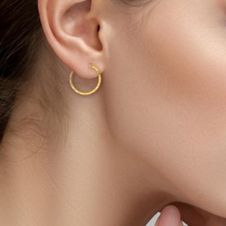 Boucles d'oreilles créoles edora or 375/1000  – créoles