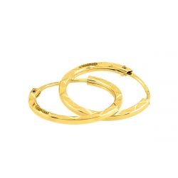 Boucles d’oreilles or 9 carats: pendantes, créoles - bijoux en or (3) - creoles - edora - 2
