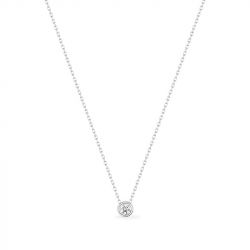 Collier femme edora or 375/1000 blanc diamant - colliers-femme - edora - 0