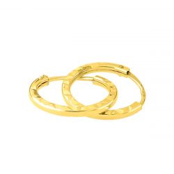 Boucles d’oreilles or 9 carats: pendantes, créoles - bijoux en or (3) - creoles - edora - 2