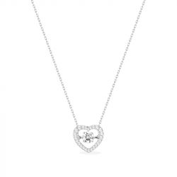 Collier femme edora or 375/1000 blanc oxyde de zirconium - colliers-femme - edora - 0