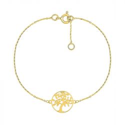 Bracelet chaîne femme edora arbre de vie or 375/1000 - chaines - edora - 0