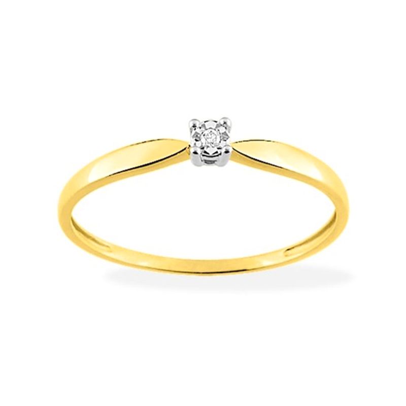 Bague femme edora or 375/1000 diamant - bagues-femmes - edora Bague femme edora or 375/1000 diamant - bagues-femmes - edora