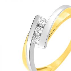 Or 9 carats: bijoux or 9 carats, alliances & bracelet or 9 carats (22) - bagues-femmes - edora - 2