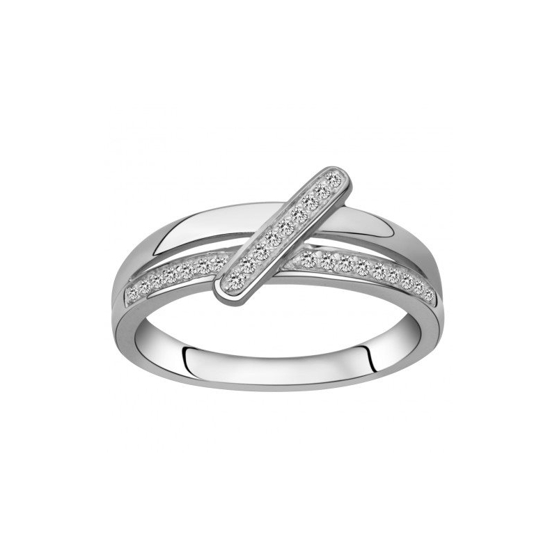 Bague femme edora argent 925/1000 et oxydes - bagues-femmes - edora