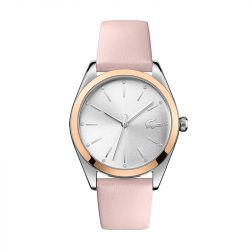 Montre femme lacoste parisienne cuir rose - analogiques - edora - 0