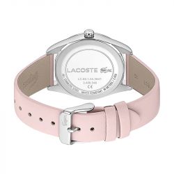 Montre femme lacoste parisienne cuir rose - analogiques - edora - 2
