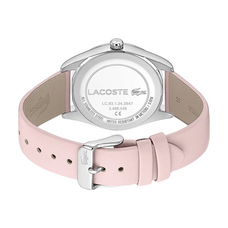 Montre femme lacoste parisienne cuir rose – analogiques