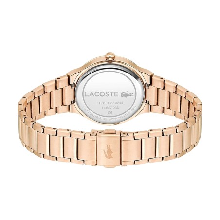 Montre femme lacoste chelsea acier inoxydable doré rose – analogiques