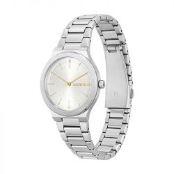 Montre femme lacoste chelsea acier inoxydable argenté - analogiques - edora - 1