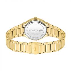 Montre femme lacoste chelsea acier inoxydable doré - analogiques - edora - 2