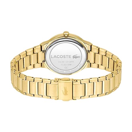 Montre femme lacoste chelsea acier inoxydable doré – analogiques