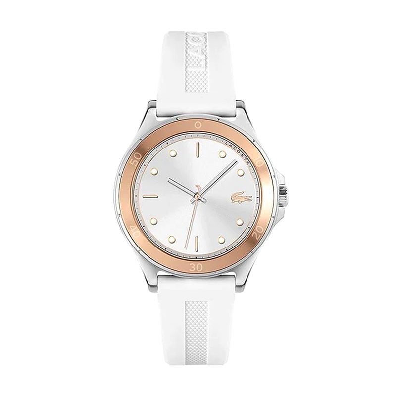 Montre femme lacoste swing silicone blanc - analogiques - edora