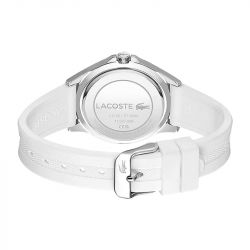 Montre femme lacoste swing silicone blanc - analogiques - edora - 2