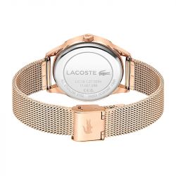 Montre femme lacoste ladycroc acier doré rose - analogiques - edora - 2