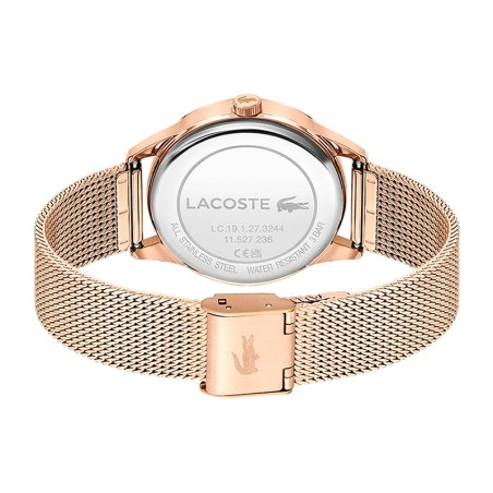 Montre femme lacoste ladycroc acier doré rose – analogiques