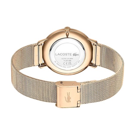 Montre femme lacoste crocorigin acier doré rose – analogiques