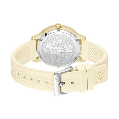 Montre femme lacoste 12.12 go silicone doré – analogiques