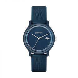 Montre femme lacoste 12.12 go silicone bleu - analogiques - edora - 0