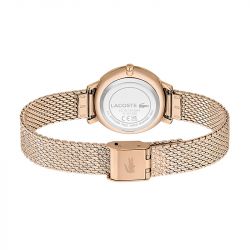 Montre femme lacoste suzanne acier doré rose - analogiques - edora - 2