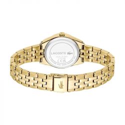 Montre femme lacoste tuilerie acier doré - analogiques - edora - 2