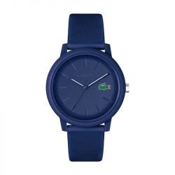 Montre homme lacoste 12.12 silicone bleu - analogiques - edora - 0