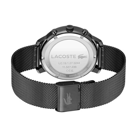 Montre homme chronographe lacoste replay acier noir  – chronographes