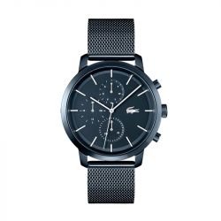 Montre homme chronographe lacoste replay acier bleu  - chronographes - edora - 0