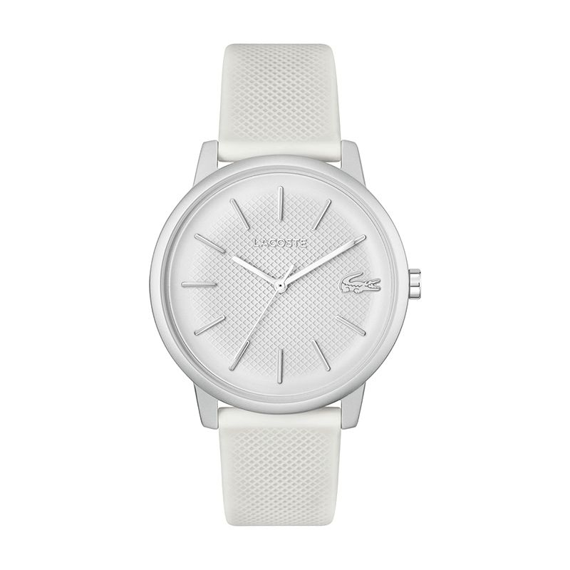 Montre homme lacoste 12.12 move silicone blanc - analogiques - edora Montre homme lacoste 12.12 move silicone blanc - analogiques - edora