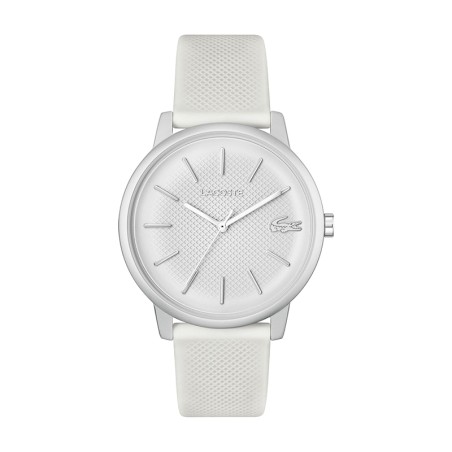 Montre homme lacoste 12.12 move silicone blanc – analogiques