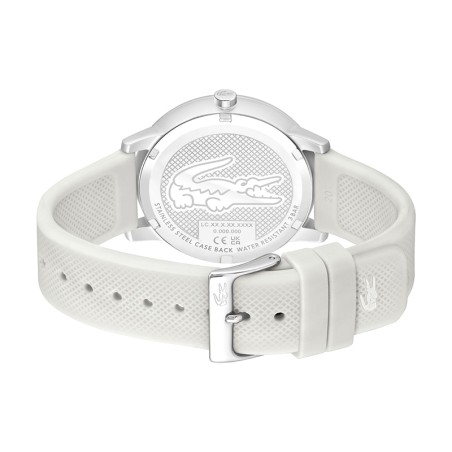 Montre homme lacoste 12.12 move silicone blanc – analogiques