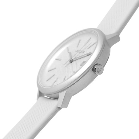 Montre homme lacoste 12.12 move silicone blanc – analogiques