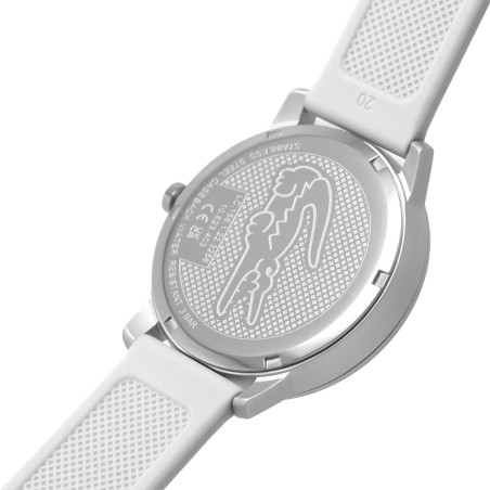 Montre homme lacoste 12.12 move silicone blanc – analogiques