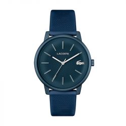 Montre homme lacoste 12.12 move silicone bleu - analogiques - edora - 0