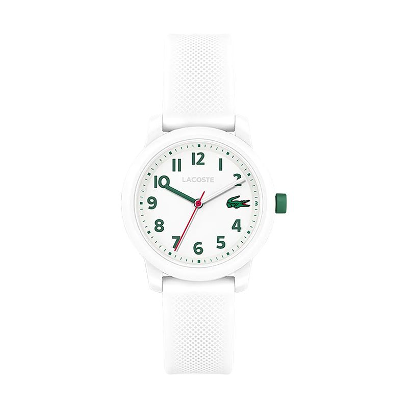 Montre enfant lacoste 12.12 silicone blanc - juniors - edora
