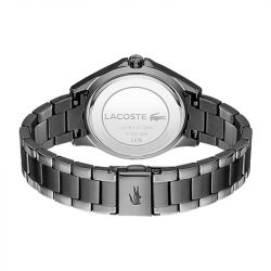 Montre femme lacoste swing acier inoxydable noir - analogiques - edora - 2