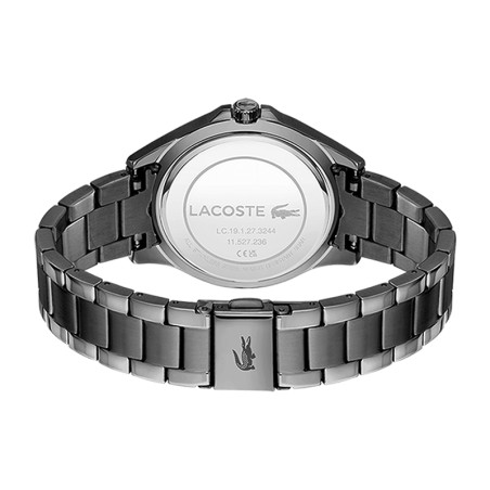 Montre femme lacoste swing acier inoxydable noir – analogiques