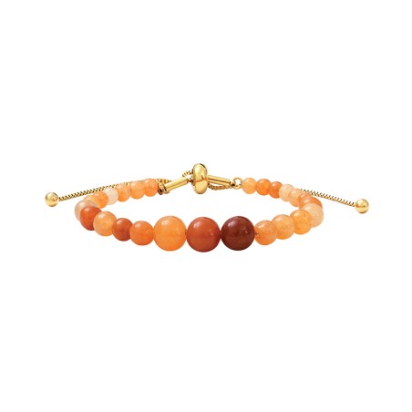 Bracelet Femme SCOOTER Acier Doré Cornaline