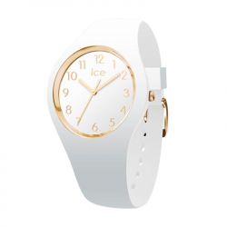 Montre femme s ice watch ice glam silicone blanc - analogiques - edora - 0